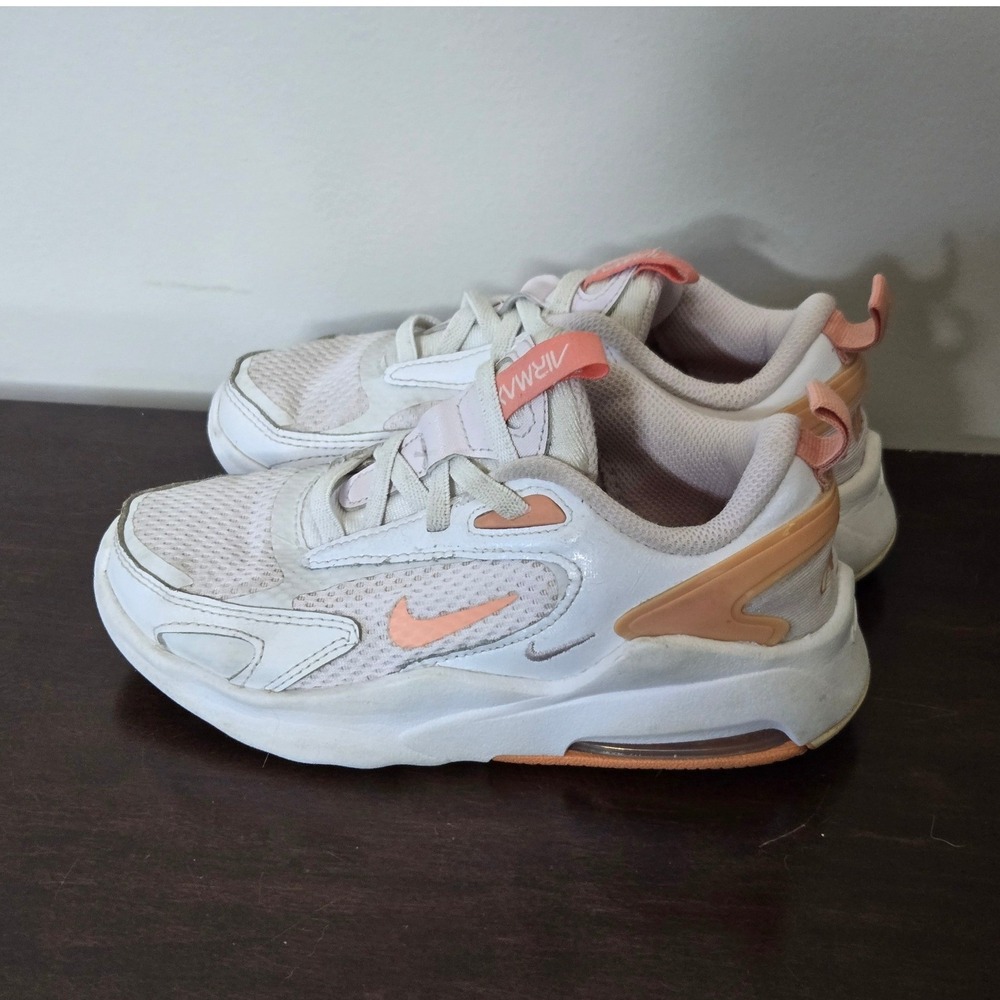 Nike Air Max Bolt Kids 11.5C White Peach Good Running Sneakers CW1627-501 Shoes